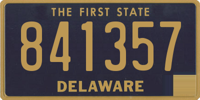 DE license plate 841357