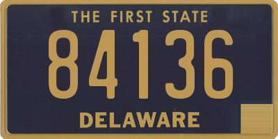 DE license plate 84136