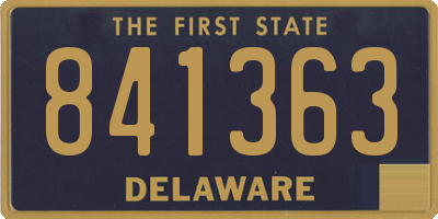 DE license plate 841363