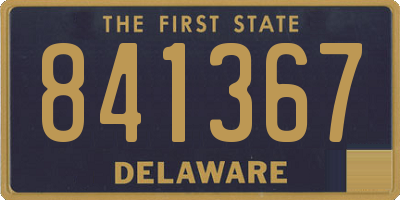 DE license plate 841367