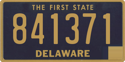 DE license plate 841371
