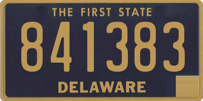 DE license plate 841383