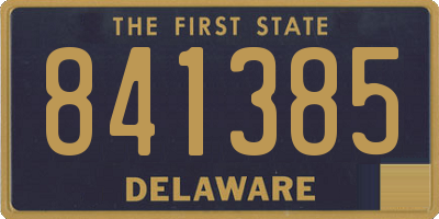 DE license plate 841385