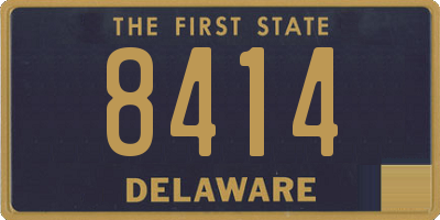 DE license plate 8414