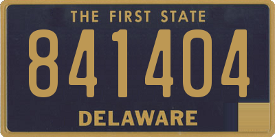 DE license plate 841404