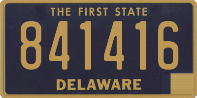 DE license plate 841416