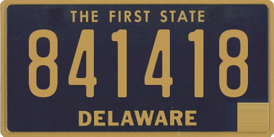 DE license plate 841418