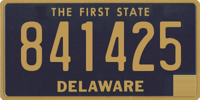 DE license plate 841425