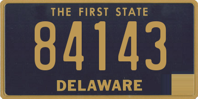 DE license plate 84143