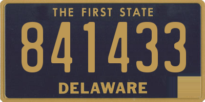 DE license plate 841433