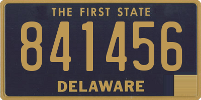 DE license plate 841456