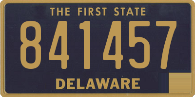 DE license plate 841457