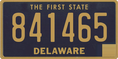 DE license plate 841465
