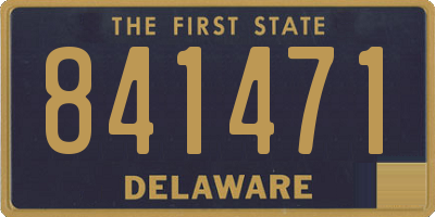 DE license plate 841471