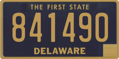 DE license plate 841490