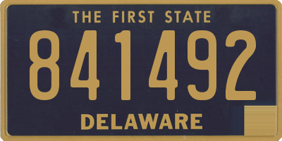 DE license plate 841492
