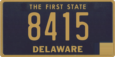 DE license plate 8415