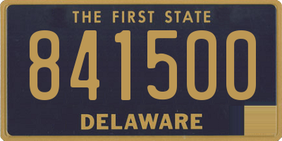 DE license plate 841500