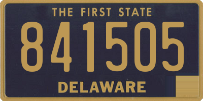 DE license plate 841505