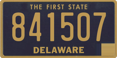 DE license plate 841507