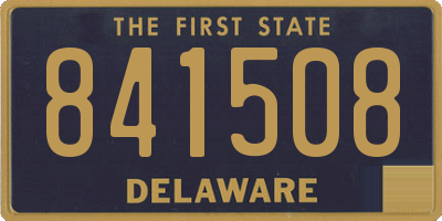 DE license plate 841508