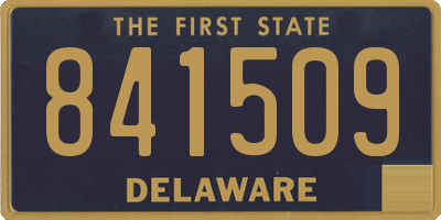 DE license plate 841509