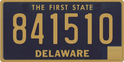 DE license plate 841510
