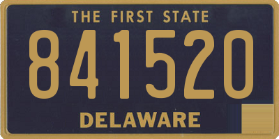 DE license plate 841520
