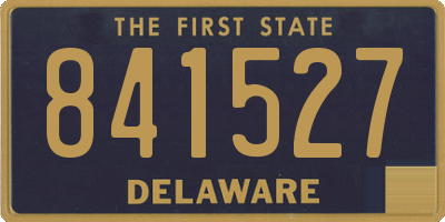 DE license plate 841527
