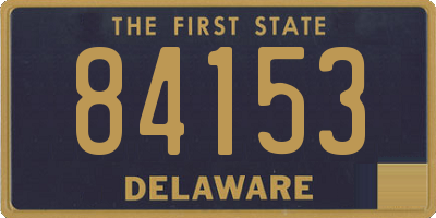 DE license plate 84153