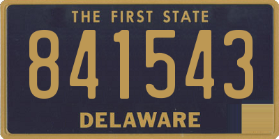 DE license plate 841543