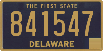 DE license plate 841547