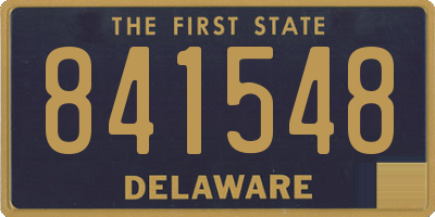 DE license plate 841548