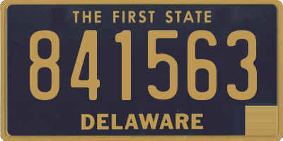 DE license plate 841563