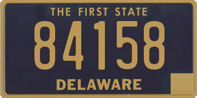 DE license plate 84158