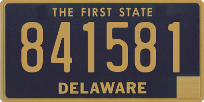 DE license plate 841581