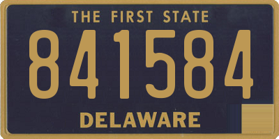 DE license plate 841584