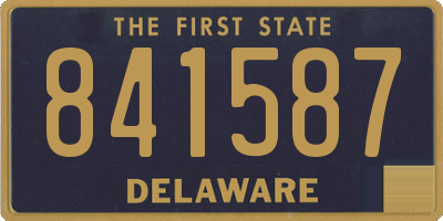 DE license plate 841587