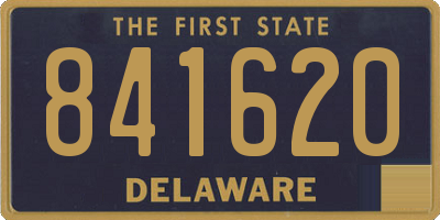 DE license plate 841620