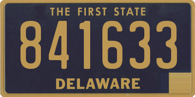 DE license plate 841633