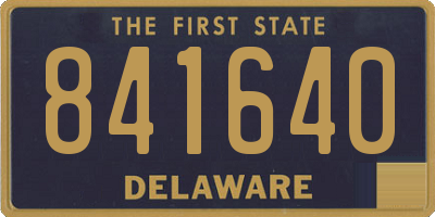 DE license plate 841640