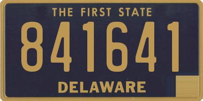 DE license plate 841641