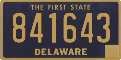 DE license plate 841643