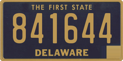 DE license plate 841644