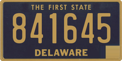 DE license plate 841645