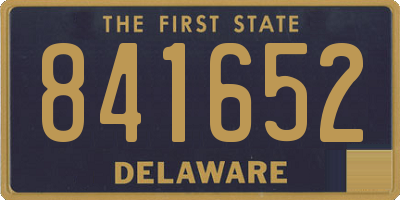 DE license plate 841652