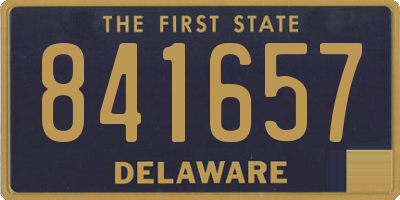 DE license plate 841657