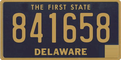 DE license plate 841658