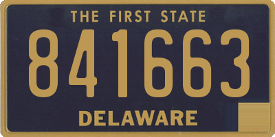 DE license plate 841663