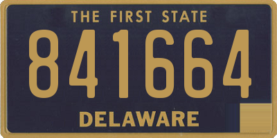 DE license plate 841664